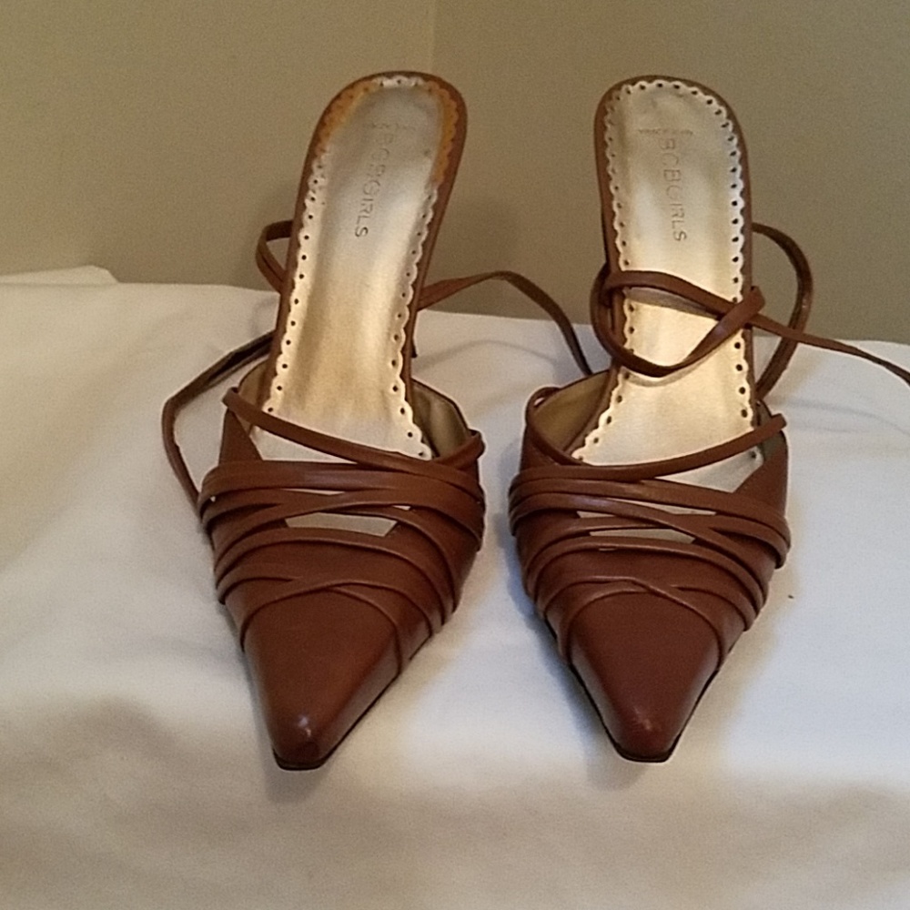 Lace up 3 inch heels